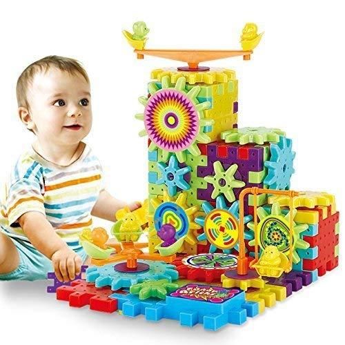 Battery Operated 81pcs Rotating Building Blocks